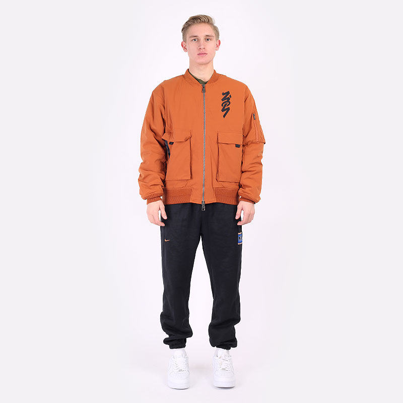 мужская оранжевая куртка Jordan Zion Flight Jacket DJ5867-246 - цена, описание, фото 8